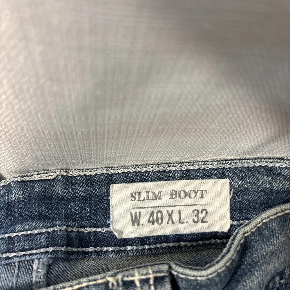 TK‎ Axel Jeans Men's 30x32 Slim Boot Cut Denim Blue Pants